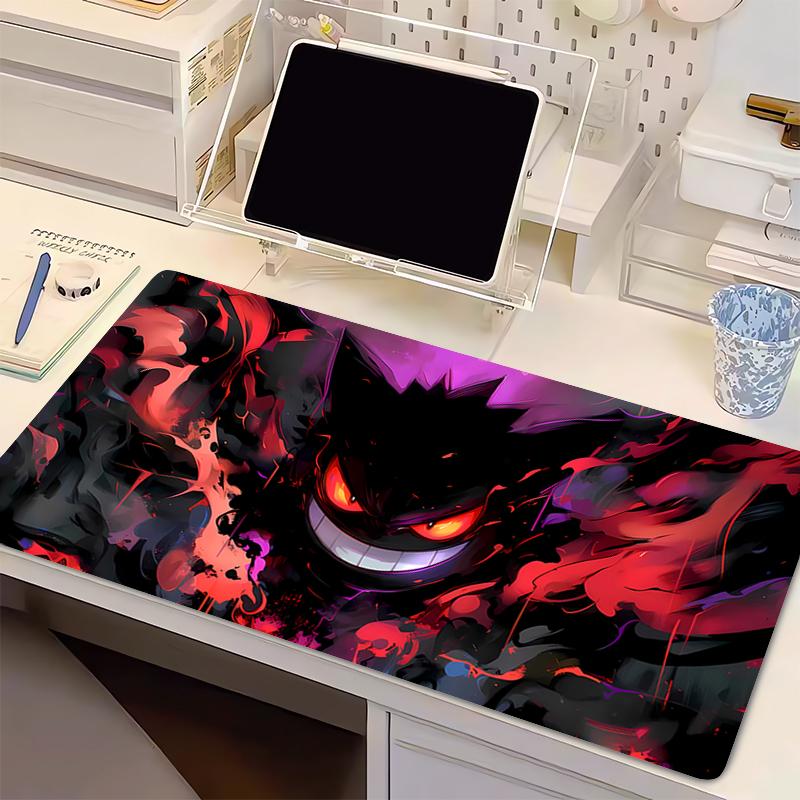 Natural Rubber PC Mousepad Gamer Gaming Mouse Pad Esports Players PPokemon Gengar Desk Keyboard Mat Office Computer Laptop Mat