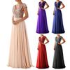 Wedding Dress Floor Length A-Line Luxury Dressing Up Shiny Sequins Chiffon Splicing Bridesmaid Dress Female