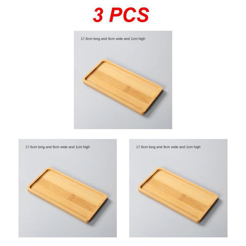 1~5 шт. Деревянный бамбуковый поднос для сервировки, чайная чашка, блюдце, поднос, фруктовая тарелка, поддон для хранения, украшение для тарелок, японская еда, прямоугольный