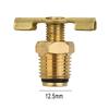 1/4 Brass Metal Air Compressor Tank Valve Tap/Drain Cock With T-Handle New