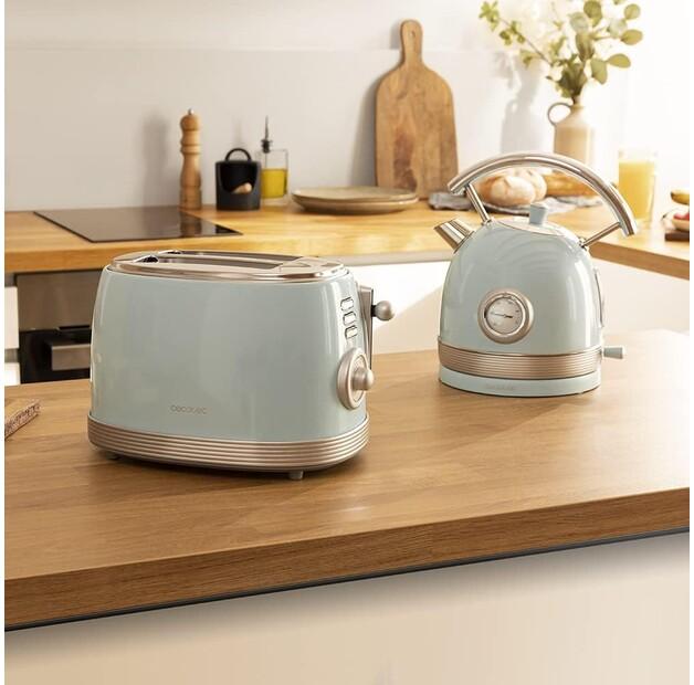 Toaster Cecotec 03208 Toast & Taste Vintage 800 Blue