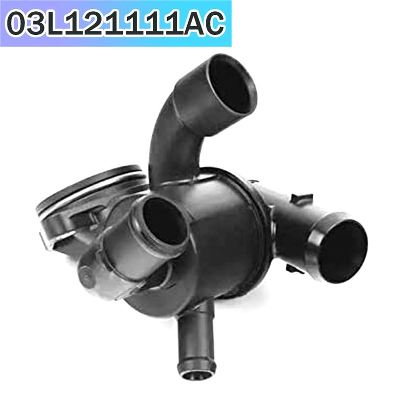 Thermostat Housing Cooling System Outlet Pipe Housing Thermostat Assembly 03L121111AC For Skoda A3/S3 Passat CC Parts-M53K