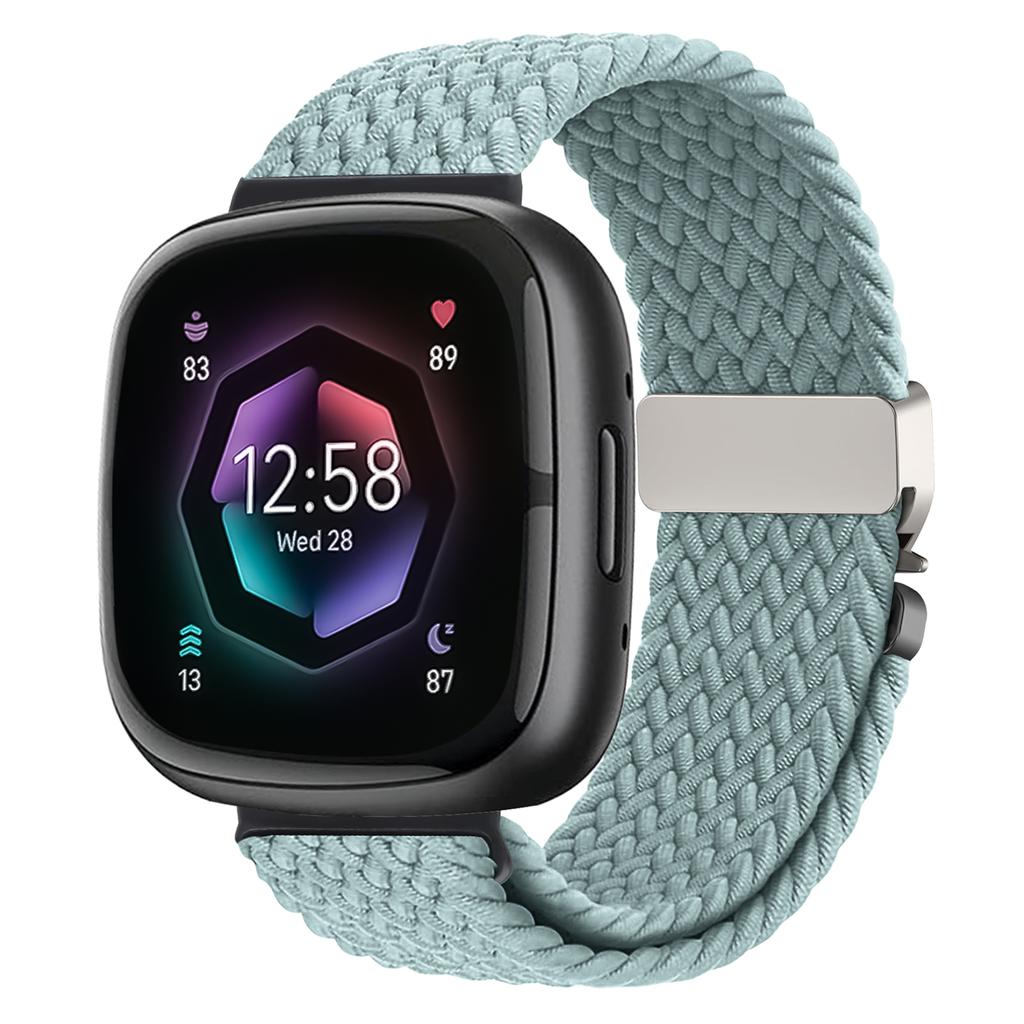 For Fitbit Versa 4 3 Sense 2 band Accessories replacment sport nylon loop Bracelet correa Fitbit Versa4 Parachute Braided Strap