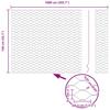 Welded Wire Fence with Concrete Foundation 10 x 1.4 m (W x H)