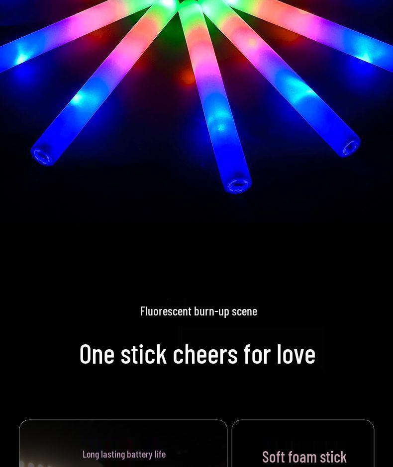 Seven-Color LED Foam Stick for Concerts and Events