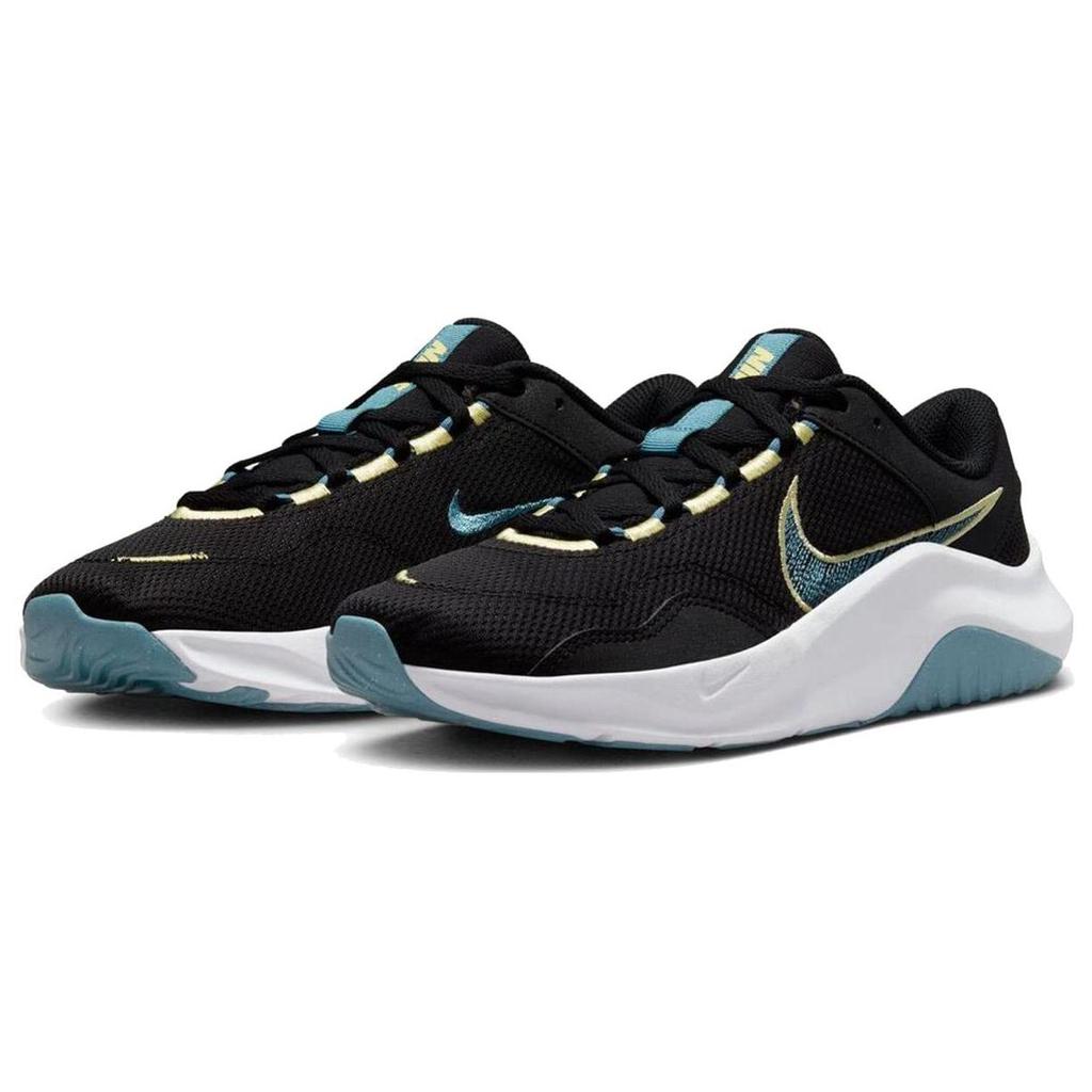 Nike Legend Essential 3 Next Nature Black Aqua Lemon Женские кроссовки Лимонно-шифоновый White Noise-Aqua DM1119-006