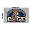 Новый дизайн Doge 2025 года Флаг эффективности правительства 90x150 см Полиэстер Наружное и внутреннее украшение Баннер с яркими цветами