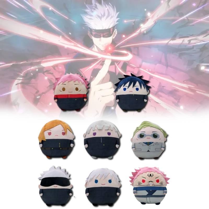 Очаровательные плюшевые игрушки Jujutsu Kaisen с Годжо Сатору, Юдзи Итадори и Мегуми Фушигуро в мягком плюшевом дизайне для коллекционеров и фанатов
