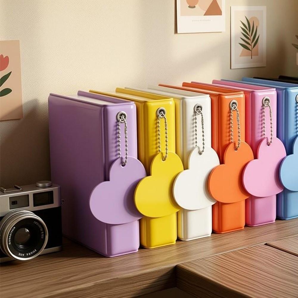 Heart Cutout Photo Album Macaron Card Holder Large Capacity Card Storage Instax Collect