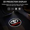 2PCS LED door Logo welcome Lamp light For Toyota Camry Highlander Land Cruiser Prado Avalon Reiz Rav4 Crown CHR Prius accessory