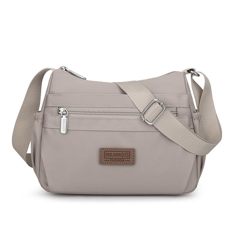 Маленькая квадратная сумка, женская сумка, многослойная, легкая, большая вместимость, сумка через плечо