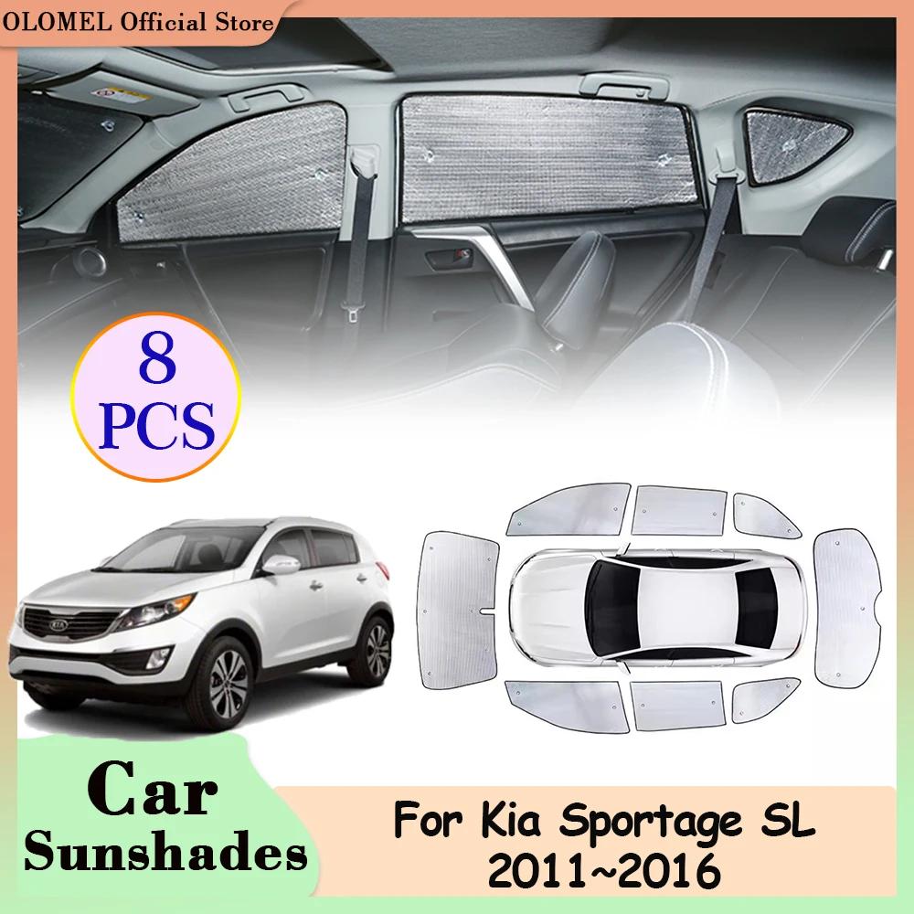 For Kia Sportage SL 2011~2016 Car Sunshades Front Rear Full Coverage Sunvisor Side Windows Windshield Visor Mat Cover Accessorie