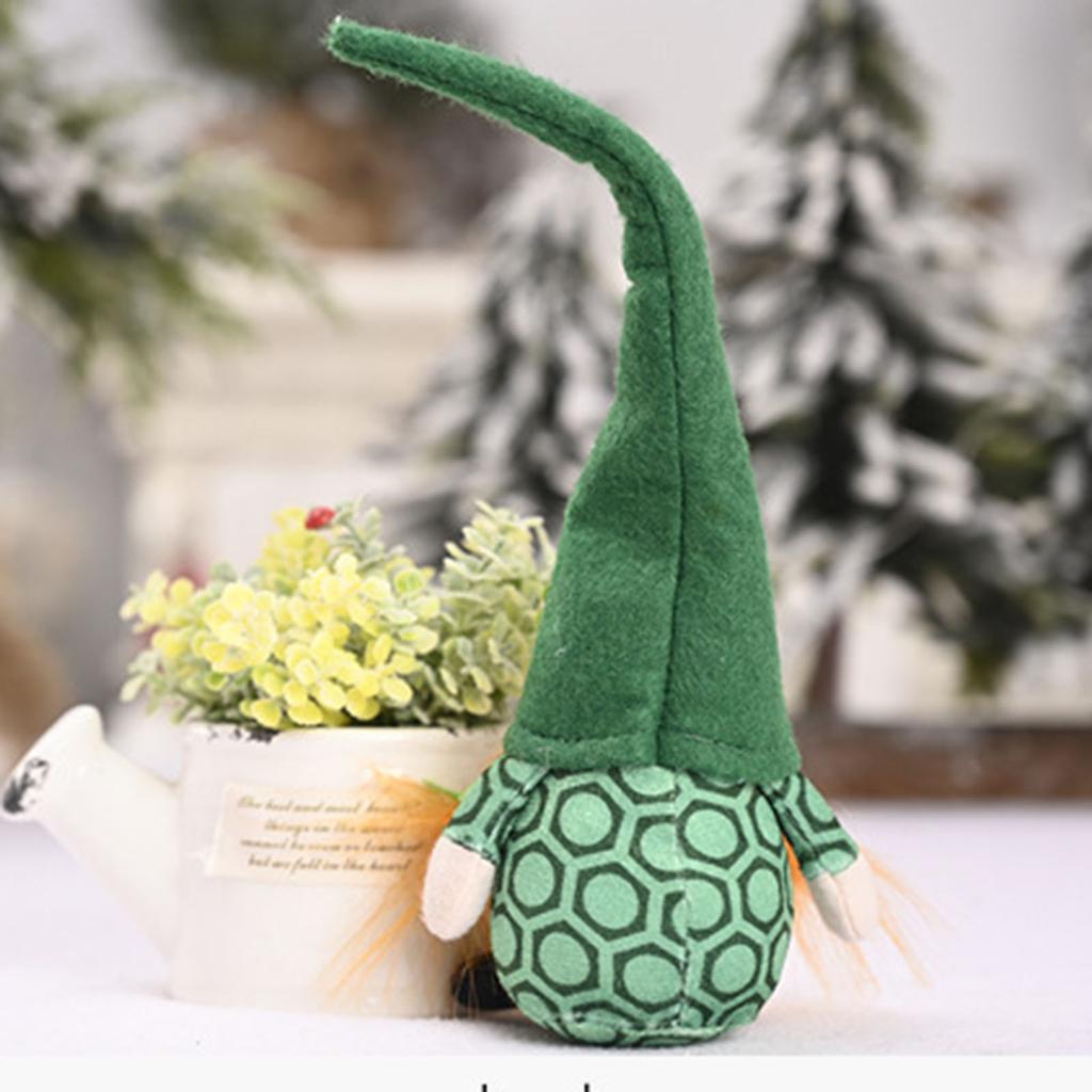 Зеленые Лепреконы ручной работы Томте Санта-Гном Фигурка Игрушка для украшения Дня Святого Патрика