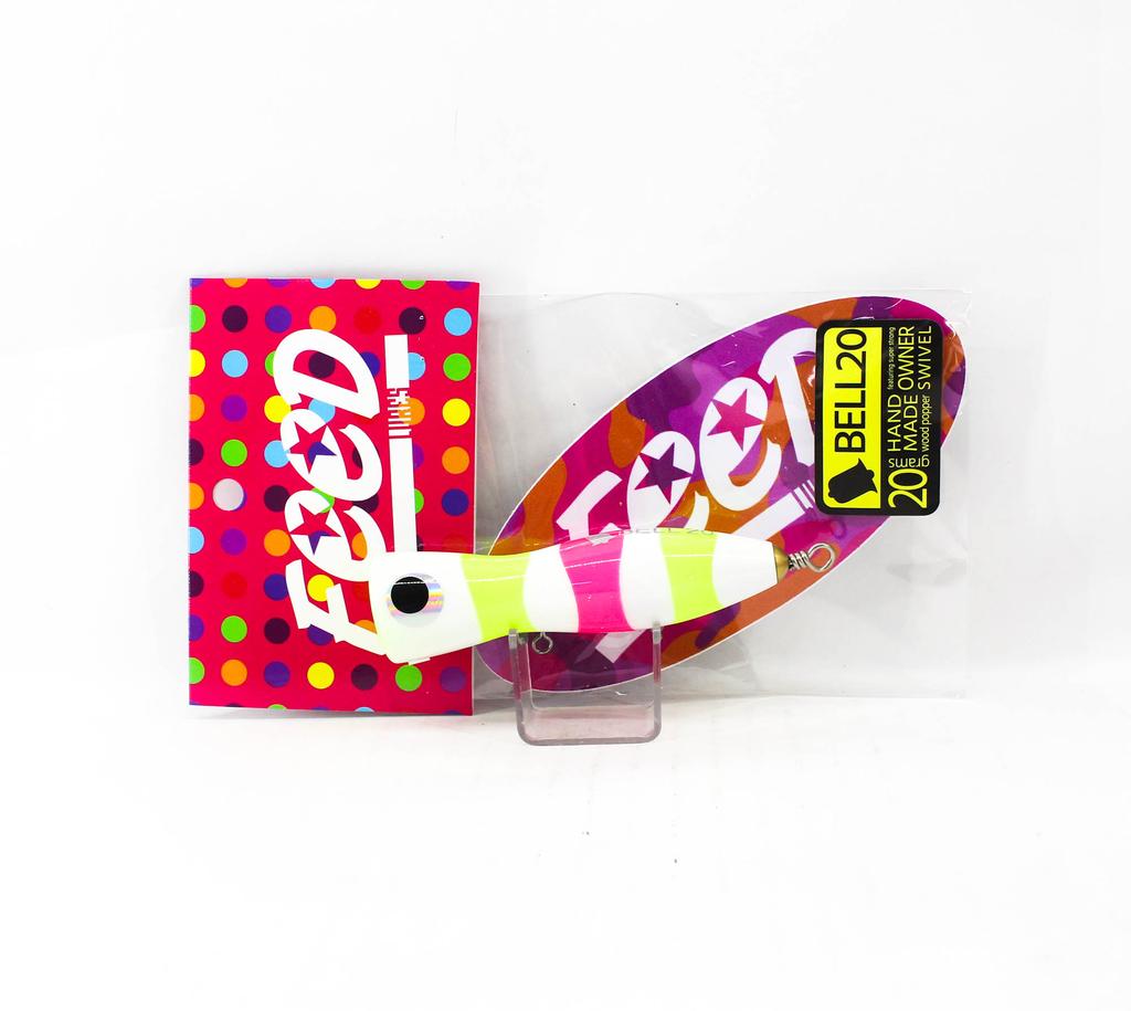 Feed Bell 20 Hand Made Wood Popper Floating Lure 20 Grams 19 (4019)