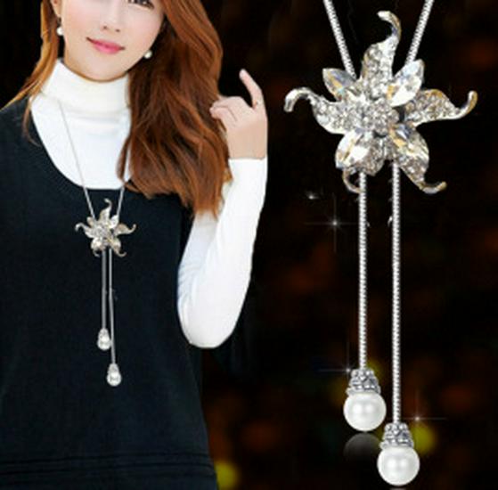 Элегантное ожерелье-цепочка с кисточкой для женщин - Универсальный, высококлассный европейский и американский дизайн для осенне-зимней моды