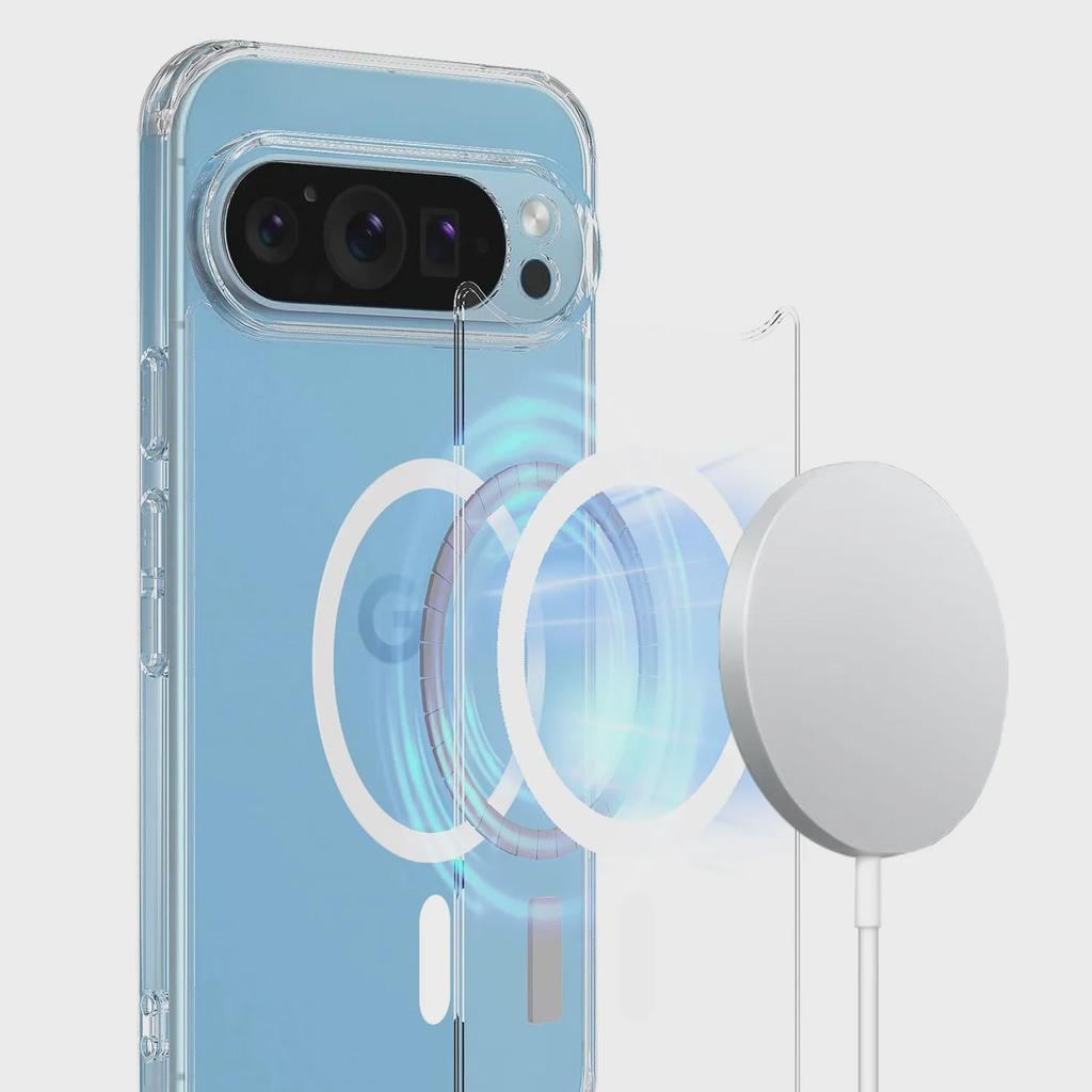 Чехол для телефона Google Pixel 9 Pro XL с магнитным креплением, совместимостью с MagSafe и защитой от падений