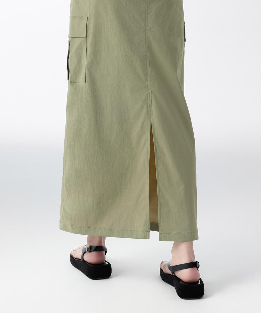 Musinsa Standard Woman Women'S Cargo Maxi Skirt [Sage]