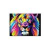 Solid Wood Frame Watercolor Lion Tiger Cat Canvas Painting Abstract Animals Pop Graffiti Posters and Prints Nordic Pictures for Living Room Decor