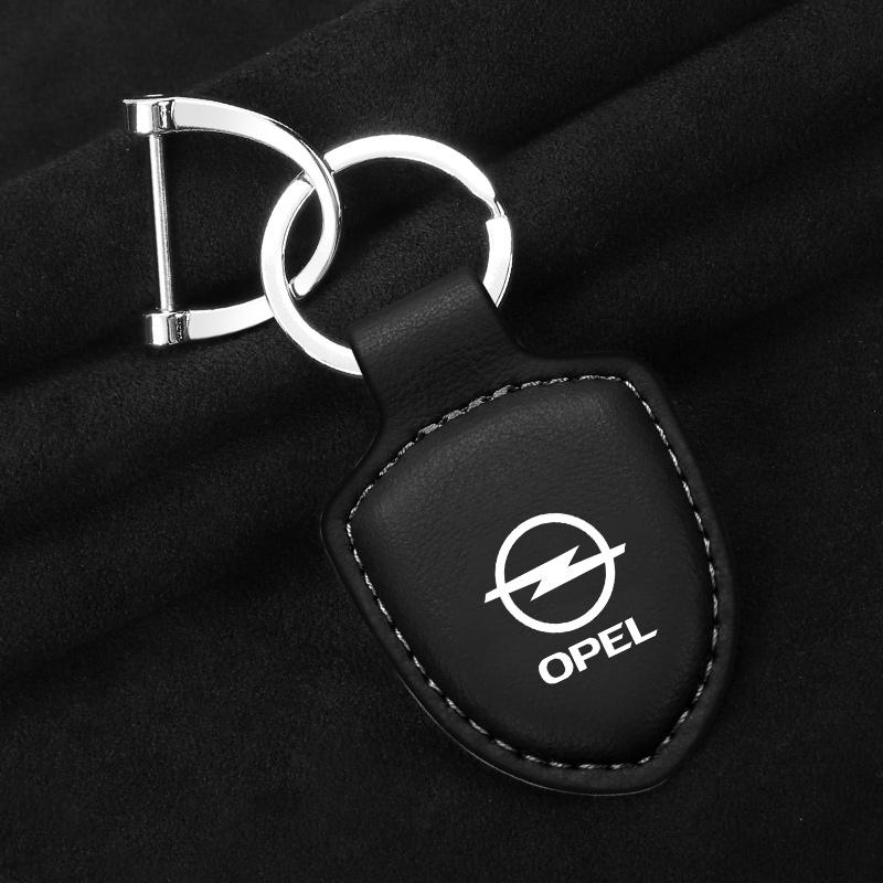 Car Keychain Leather Pendant Anrti-loss Keyring For Opel Astra Insignia Corsa Zafira Meriva Mokka Vivaro Vectra Antara Accessory