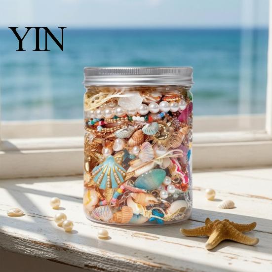 Случайный выбор украшений Mystery Jar для женщин, Смешанный набор с ожерельем, Винтажный ассортимент, Серьги, Кольцо, Браслет, Брошь, Прибрежный подарок, Семья, Друзья