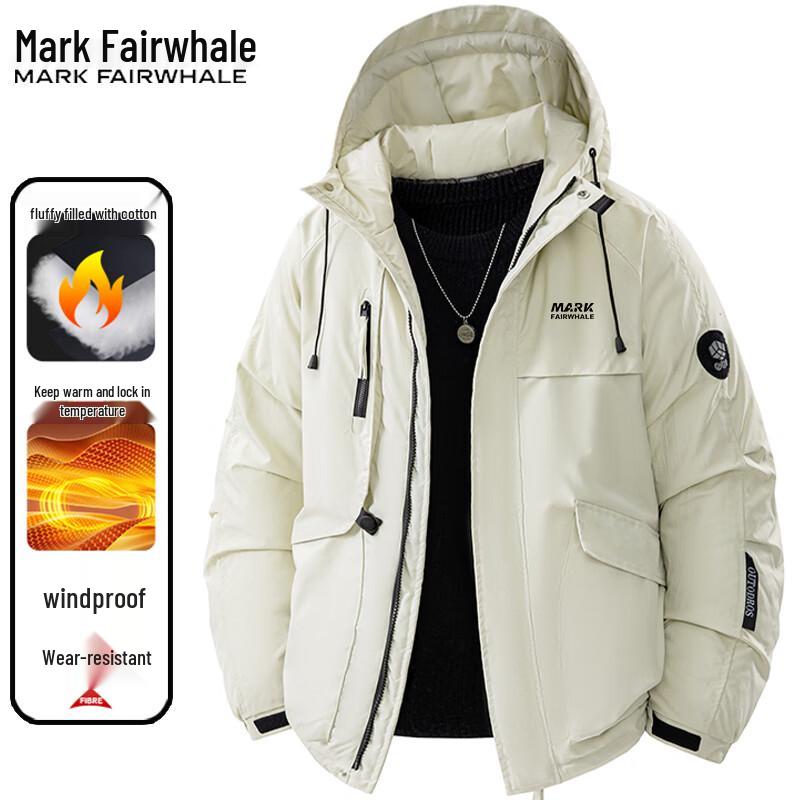 Mark Fairwhale Men's Hooded Cotton Padded Jacket