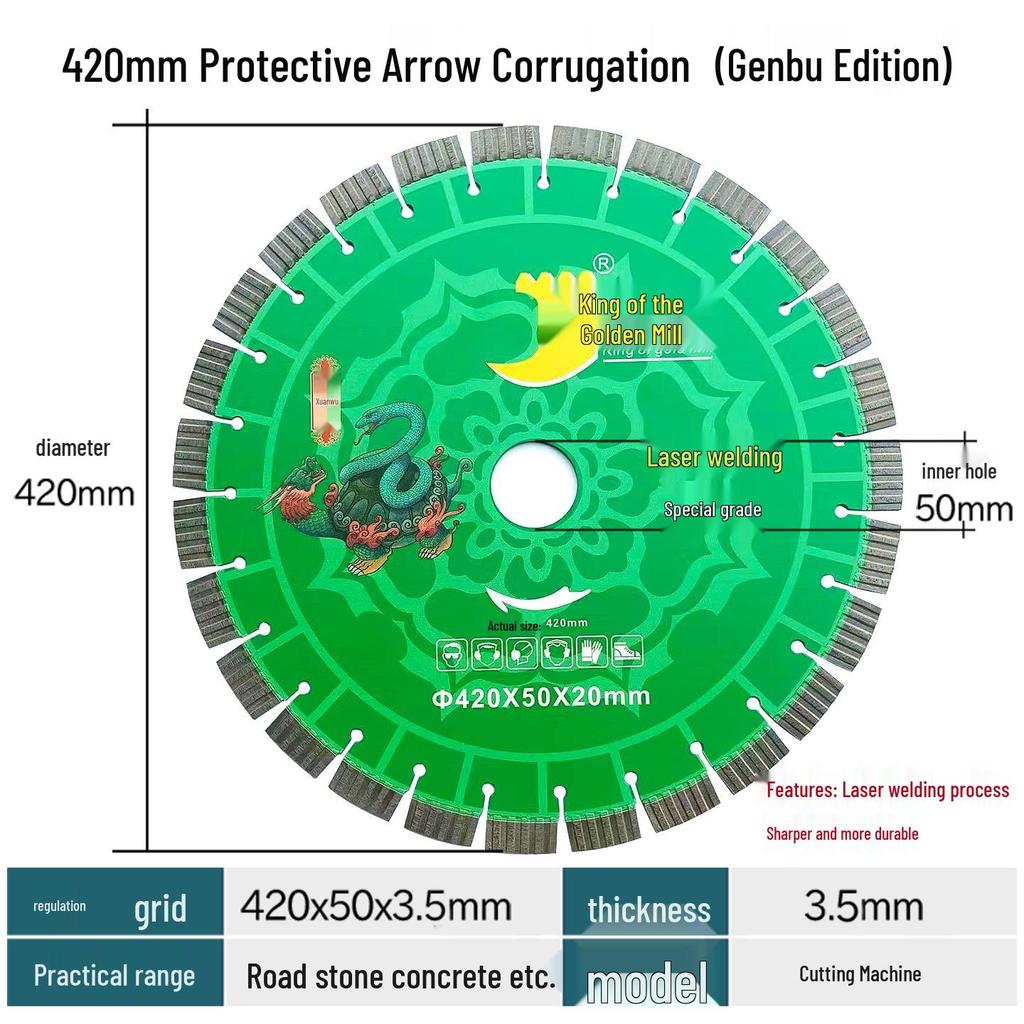 Алмазный диск по бетону, камню, мрамору и цементу - 300/400/500 мм