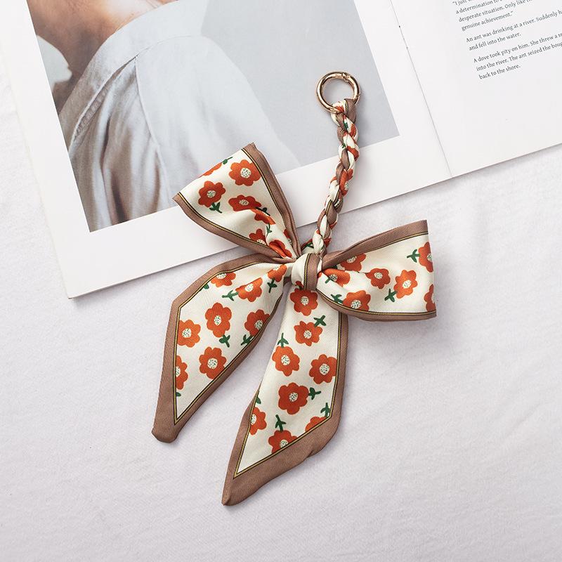 Detachable Bowknot Scarf Ribbon Bag Strap Charm