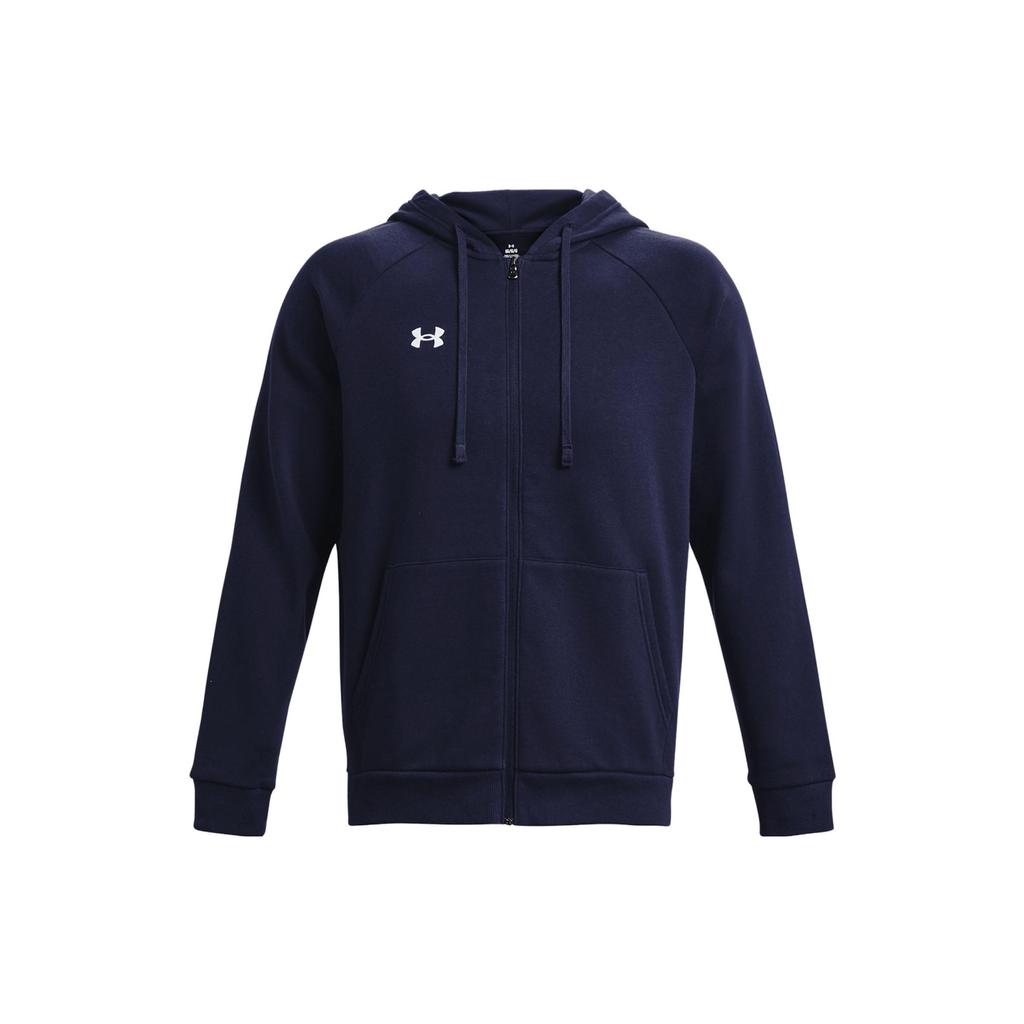 Under Armour Solid Logo Hoodie Long Sleeve Men Tops Blue 1379767-410