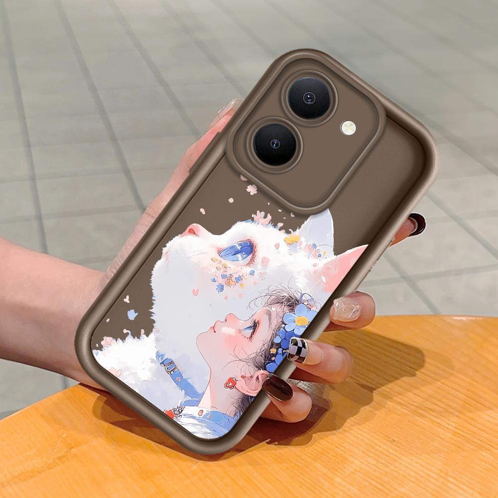 Мягкий силиконовый квадратный чехол с рисунком лестницы для телефона, полное покрытие, противоударный защитный резиновый чехол для камеры для Vivo