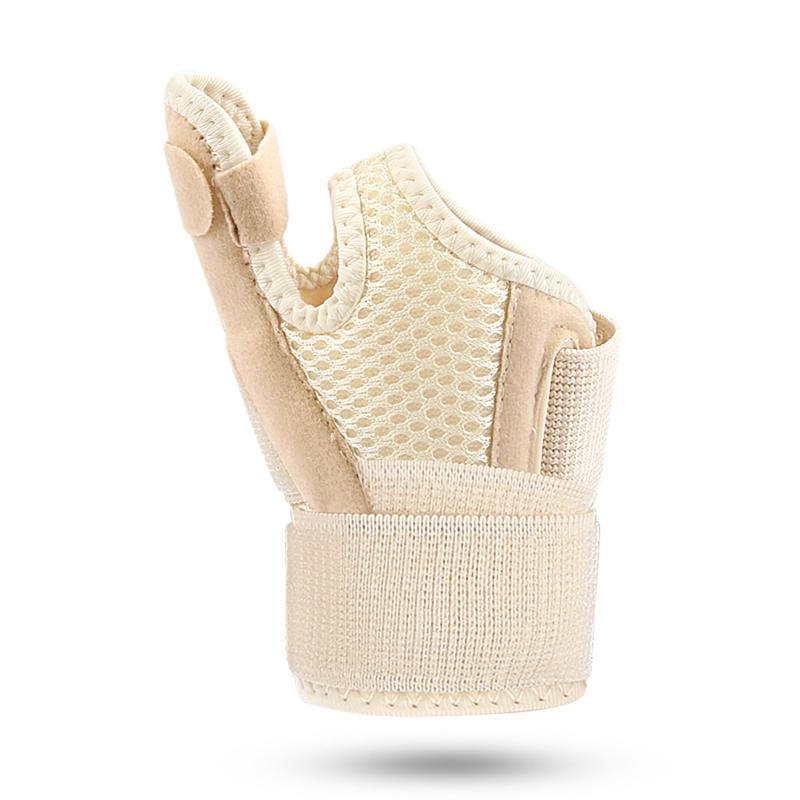 1 шт., поддерживающая повязка на запястье для большого пальца, подходит для правой и левой руки, защита запястья, гибкая дышащая перчатка с шиной для большого пальца