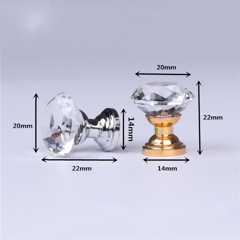 Handle Crystal Handle Home Decoration Storage Box Handle Drawer Handle