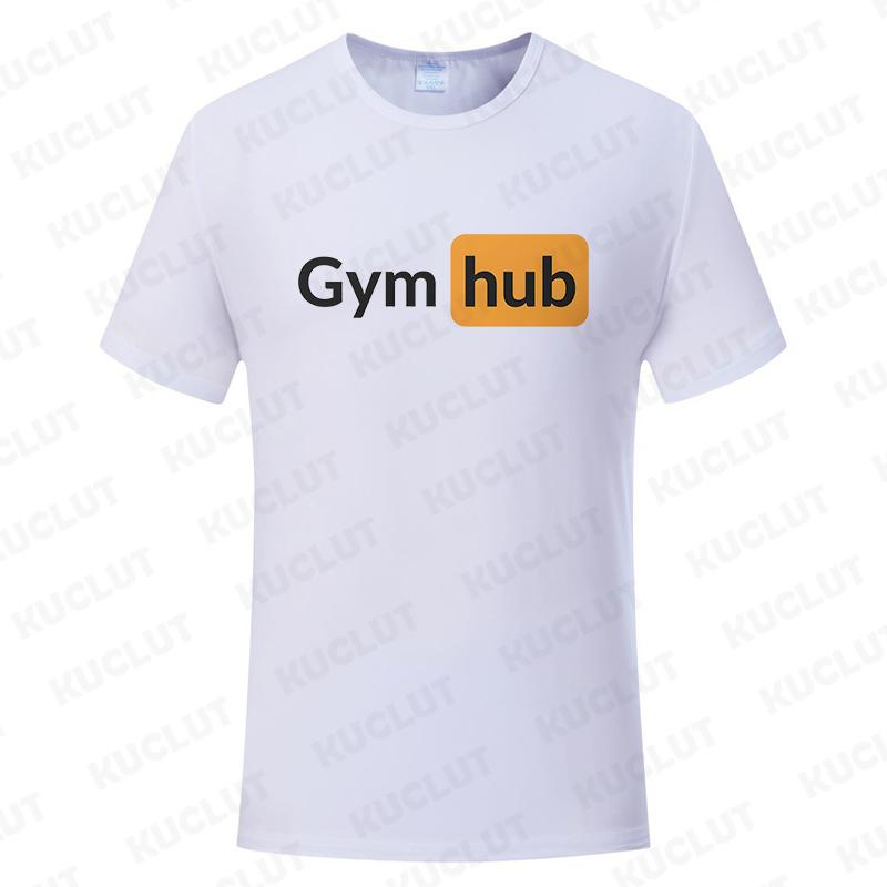 Футболка мужская с принтом Gym Hub, оверсайз, смешные графические футболки для мужчин, летние топы, футболка для мужчин, одежда, модная футболка, повседневная футболка