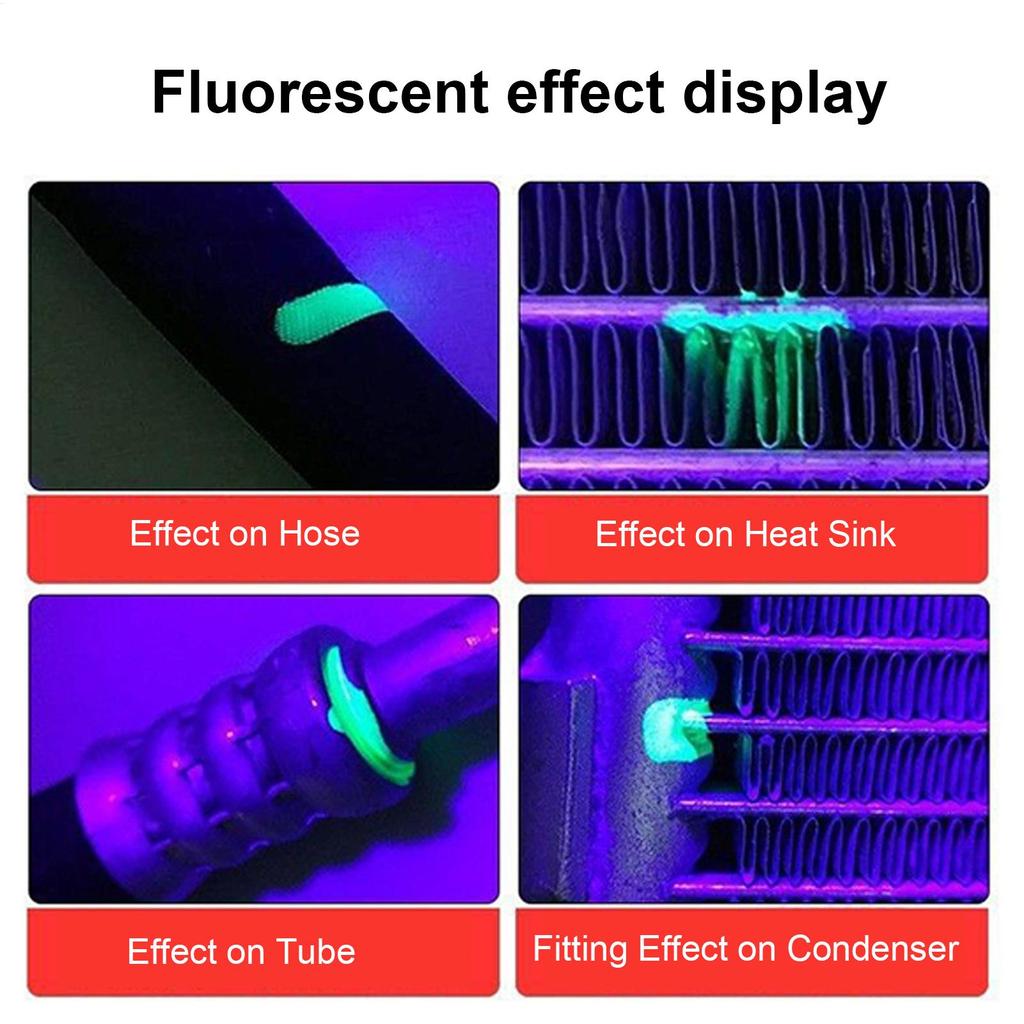 Комплект для обнаружения утечек кондиционера автомобиля Фонарик Комплект инструментов для обнаружения утечек кондиционера Универсальный Высокоэффективный Профессиональный тестер утечек автомобиля Автоинструмент