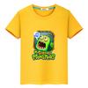 Футболка Game My Singing Monsters для мальчиков и девочек, детская футболка с героями мультфильмов, летние футболки из 100% хлопка с круглым вырезом, футболки с кавайным рисунком