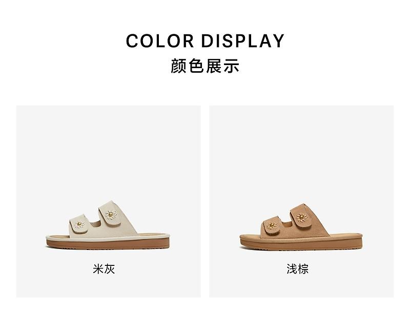 TATA/He She 2026 Shabken Shoes Women's Shoes Outerwear Fashion Versatile Slippers