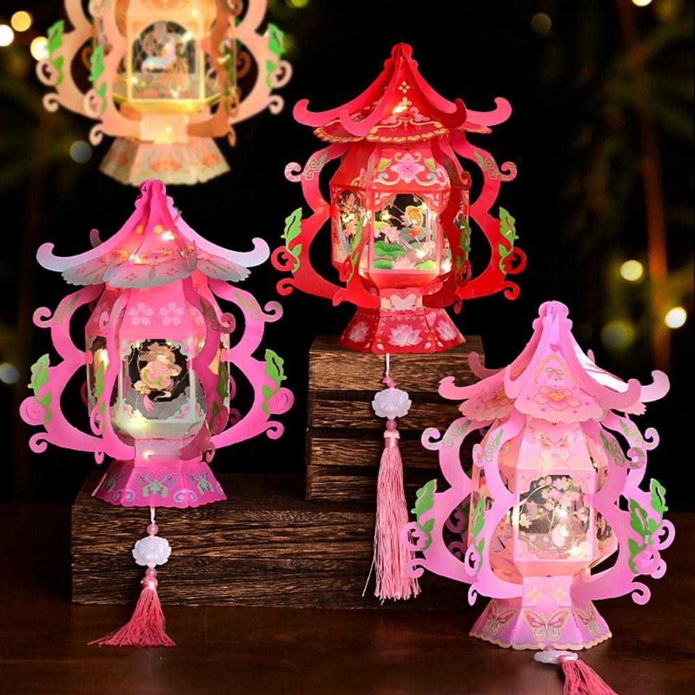 Traditional Chinese Style Mid-Autumn Festival Lantern LED Lantern Toys Holiday Decorations
