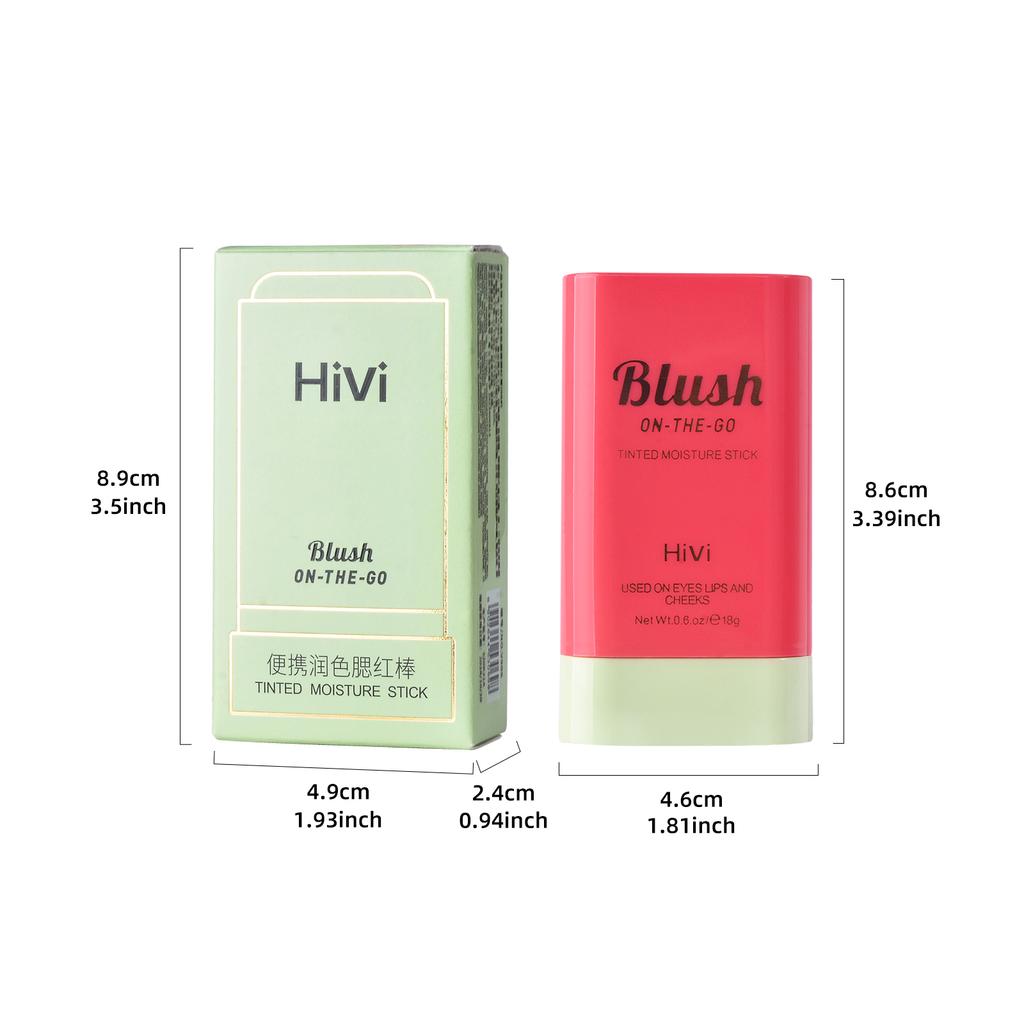 LAMUSELAND Румяна-стик для губ и щек 2 в 1 на бальзаме для макияжа лица