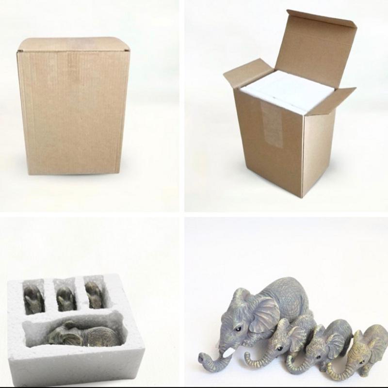 Американский стиль Слоненок Резиновая фигурка - Креативное украшение для дома и сада