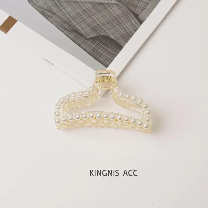 Набор из жемчужных клипс в корейском стиле: Шикарные большие и маленькие шпильки для затылка
