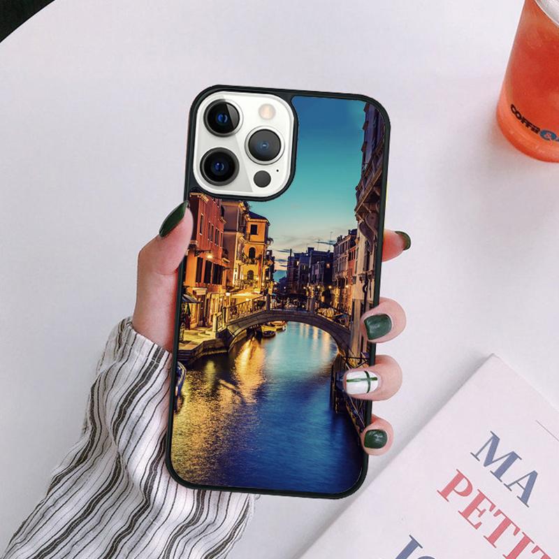 Travel italy Street Venice Phone Case For iPhone 17 Air Plus Max Cover Shell for iPhone 17 Air 16 15 14 13 12 11 Pro Max
