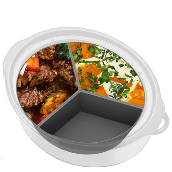 6-квартовый вкладыш для медленноварки с несколькими решетками, герметичный, можно мыть в посудомоечной машине, силиконовый разделитель для медленноварки, вкладыш для готовки, кухонные принадлежности