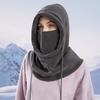 Зимняя защитная маска для лица для мужчин и женщин, регулируемая, с завязками, для холодной погоды, ветрозащитная, велосипедная, теплоизоляционная шапка