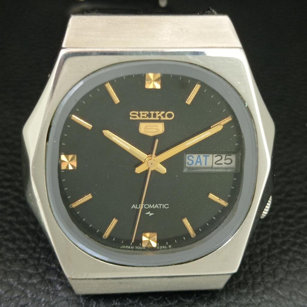 ВИНТАЖНЫЕ АВТОМАТИЧЕСКИЕ ЧАСЫ SEIKO 5 7009A ЯПОНИЯ МУЖСКИЕ С ОРИГИНАЛЬНЫМ ЦИФЕРБЛАТОМ a709146-1