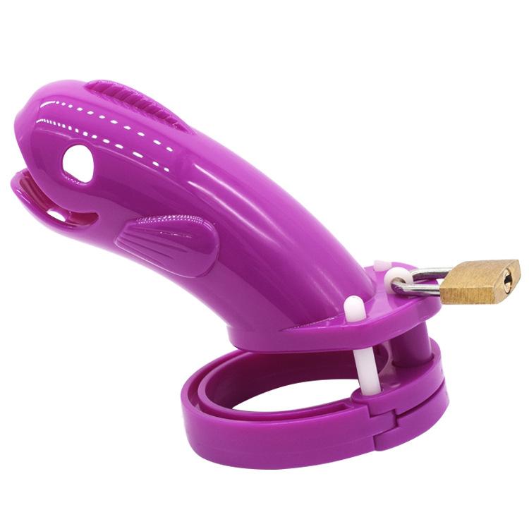 New Design Plastic Cock Cage Chastity Male Chastity Device Penis Rings Sexy Toys for Men Adult 5 Colors to Choose Sex Products