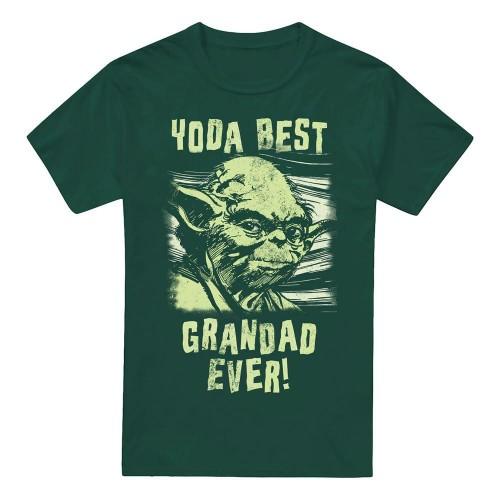 Star Wars Mens Best Grandad Yoda Comic T-Shirt