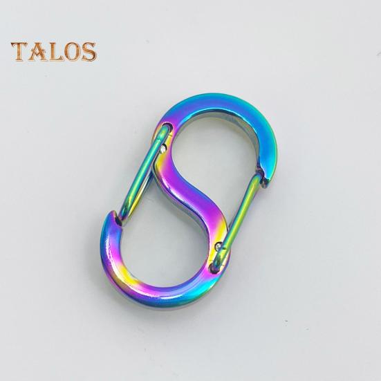 5 шт., двусторонняя пружинная пряжка S-типа, безопасная конструкция с двойным открытием, ожерелье, укорачиватель браслета, застежка для изготовления ювелирных изделий