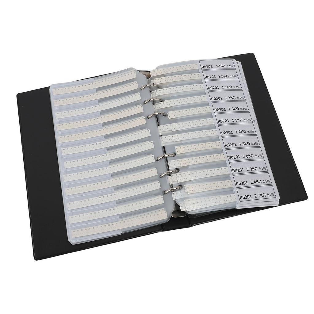SMD Resistor Sample Book 170 Values X 50pcs Each 1% Accuracy In Storage Book Case Electronic Compone