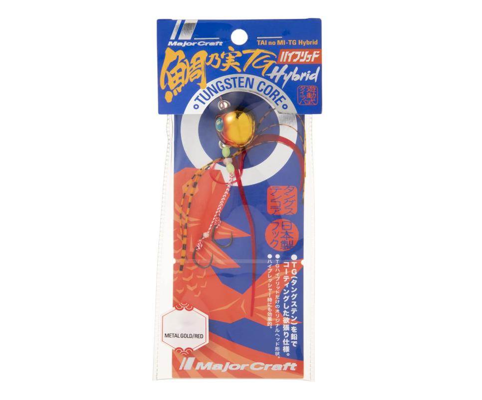 Тунговая приманка Tai Rubber Jig 80г №16 METALGOLD/RED Слайдер для ловли морского окуня Высокоплотная TG Головка
