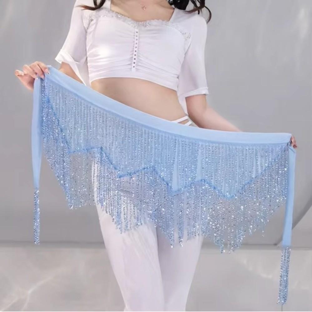 Треугольная поясная цепочка для танца живота, блестящая бахрома, hip wraps, пояс на талию, одежда восточной танцовщицы, шоу