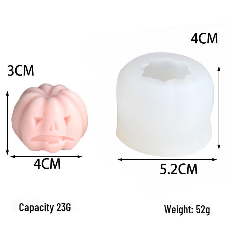 Силиконовая форма «Череп и тыква» на Хэллоуин своими руками — 3 в 1, украшения для свечей в виде привидения, лица и гроба